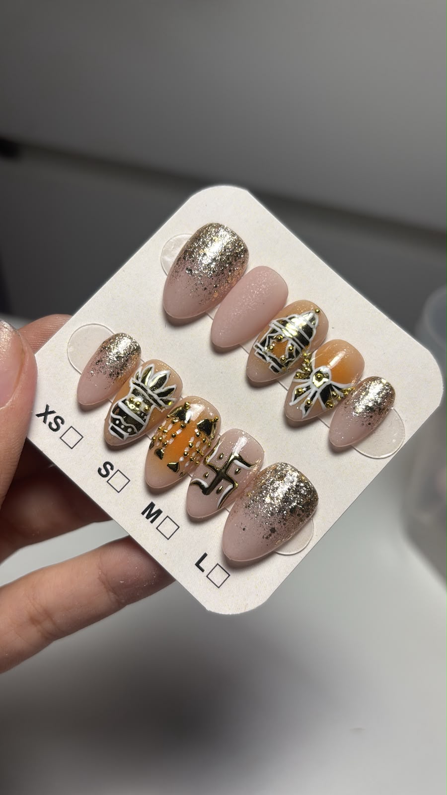 Nude, Gold Glitter & Boho Art