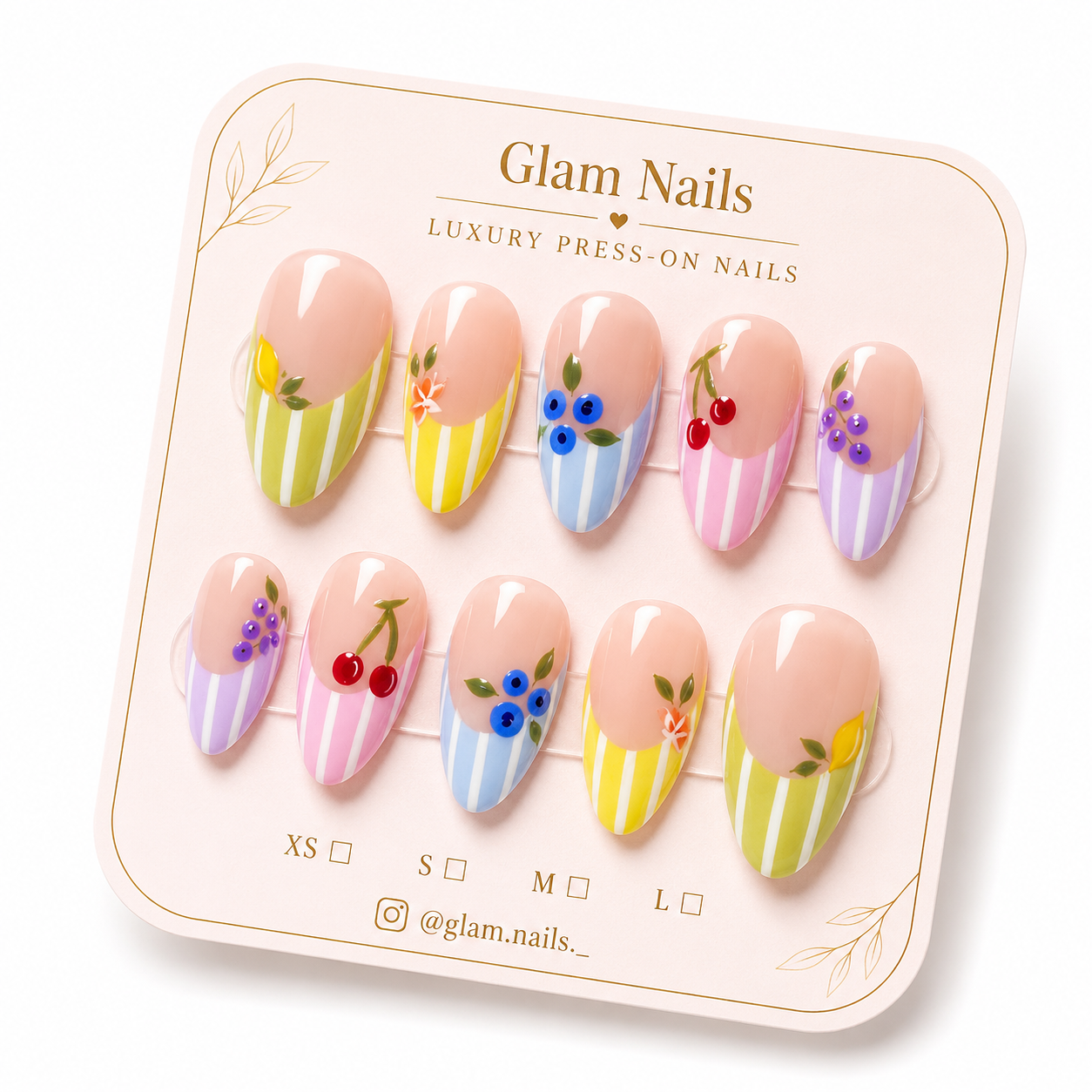 Berry Picnic Press-On Nails