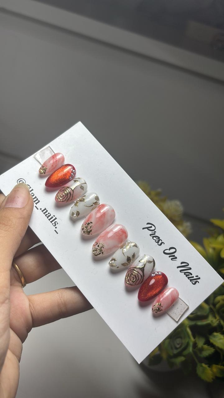 Crimson Marble Luxe